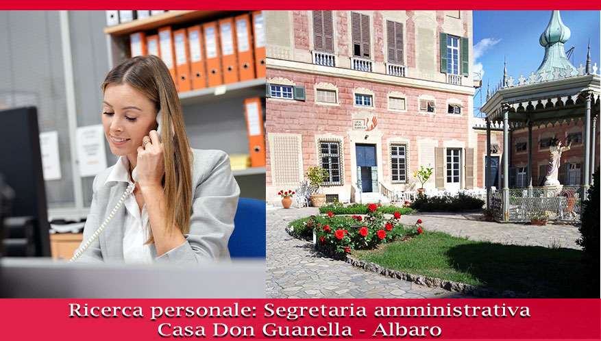 Ricerca di personale Genova: segretaria amministrativa